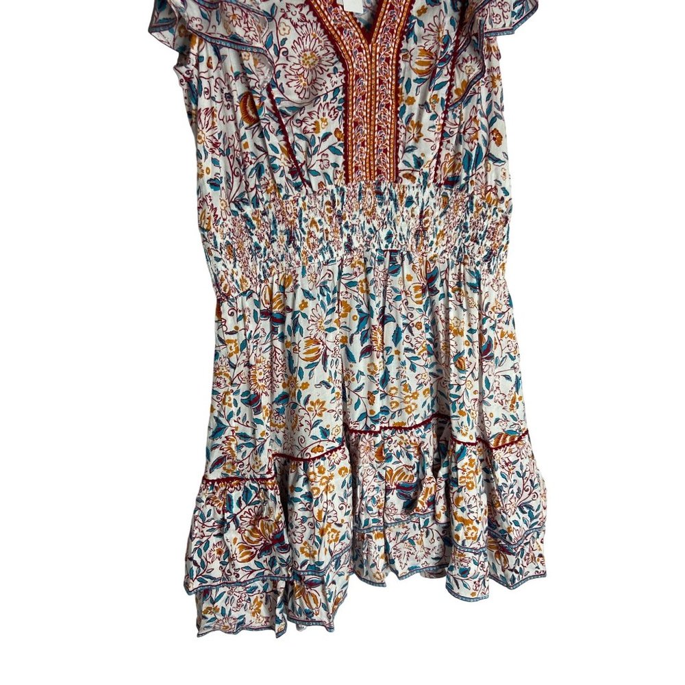 NWT Poupette St Barth Camila Floral Mini Dress-sz Medium - Picture 6 of 12